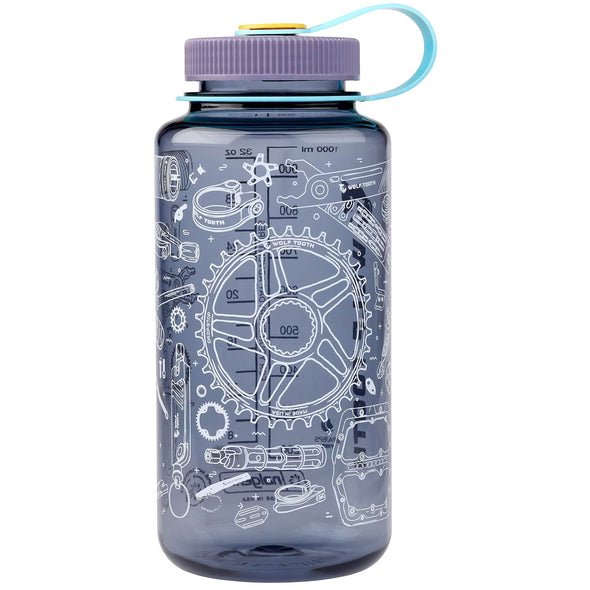 Bike Bottle USA made 32 oz plastic water-bottle with straw