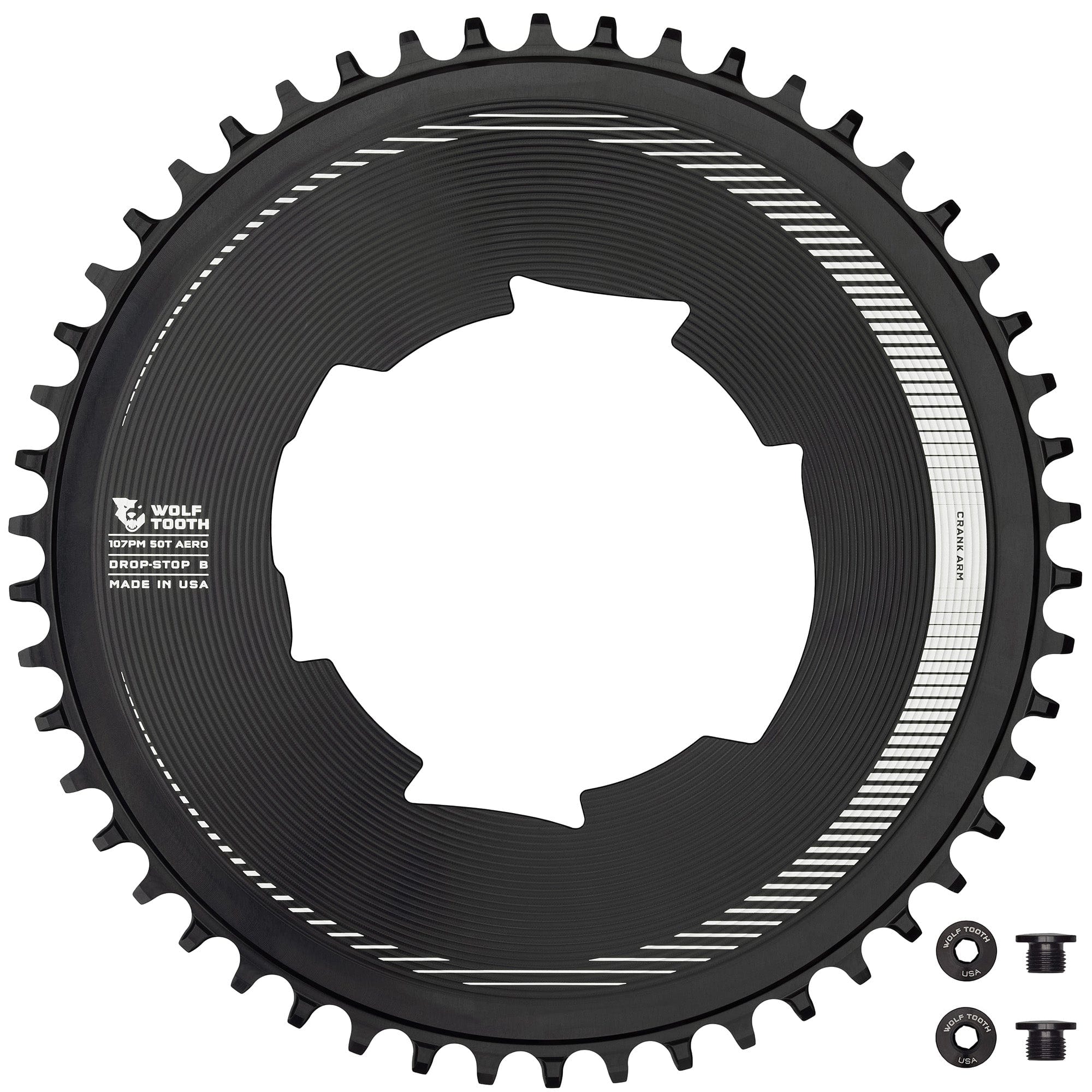 Drop-Stop B / 50T Aero 107 BCD Chainrings for SRAM
