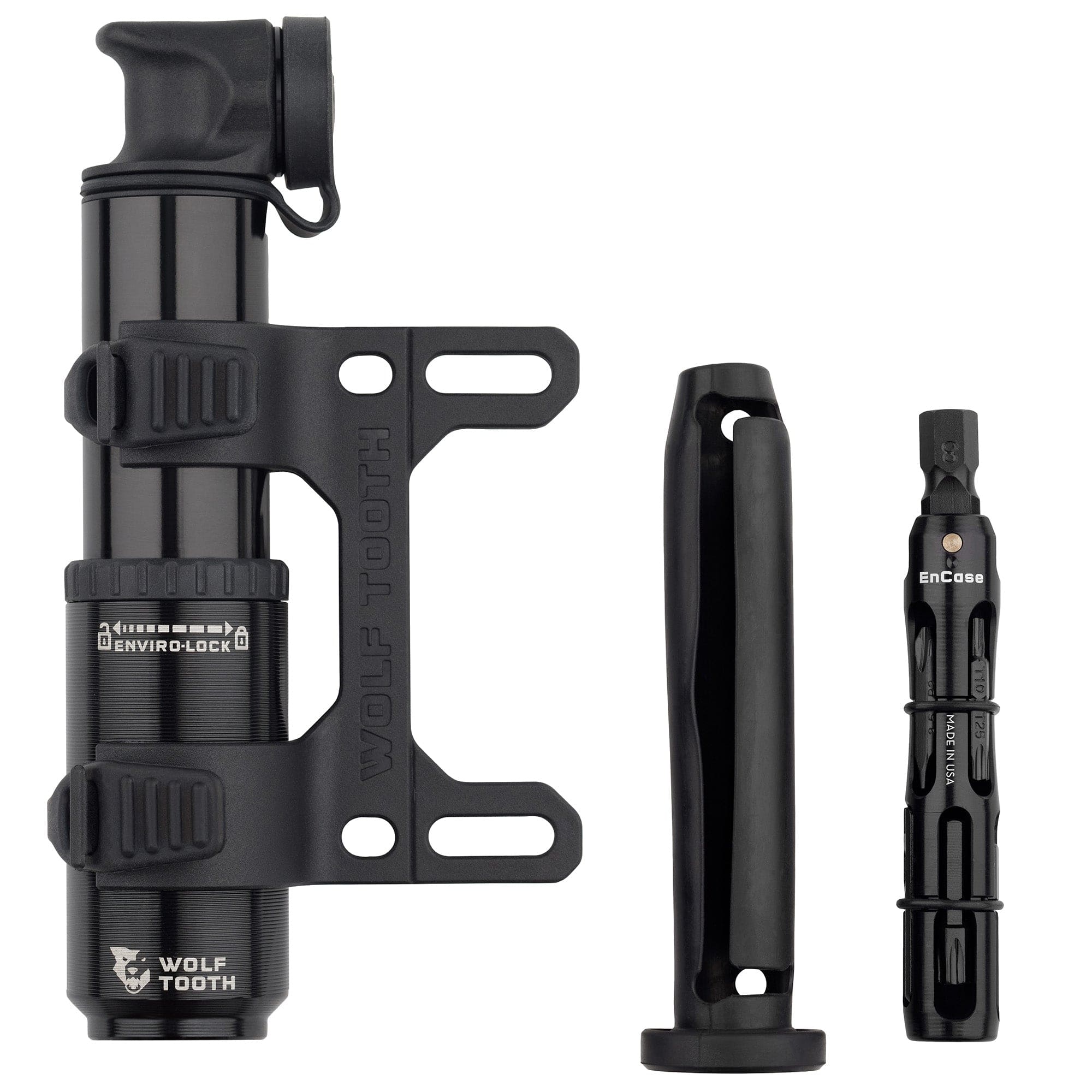 EnCase Pump 40cc with Hex Bit Multi-Tool and storage sleeve