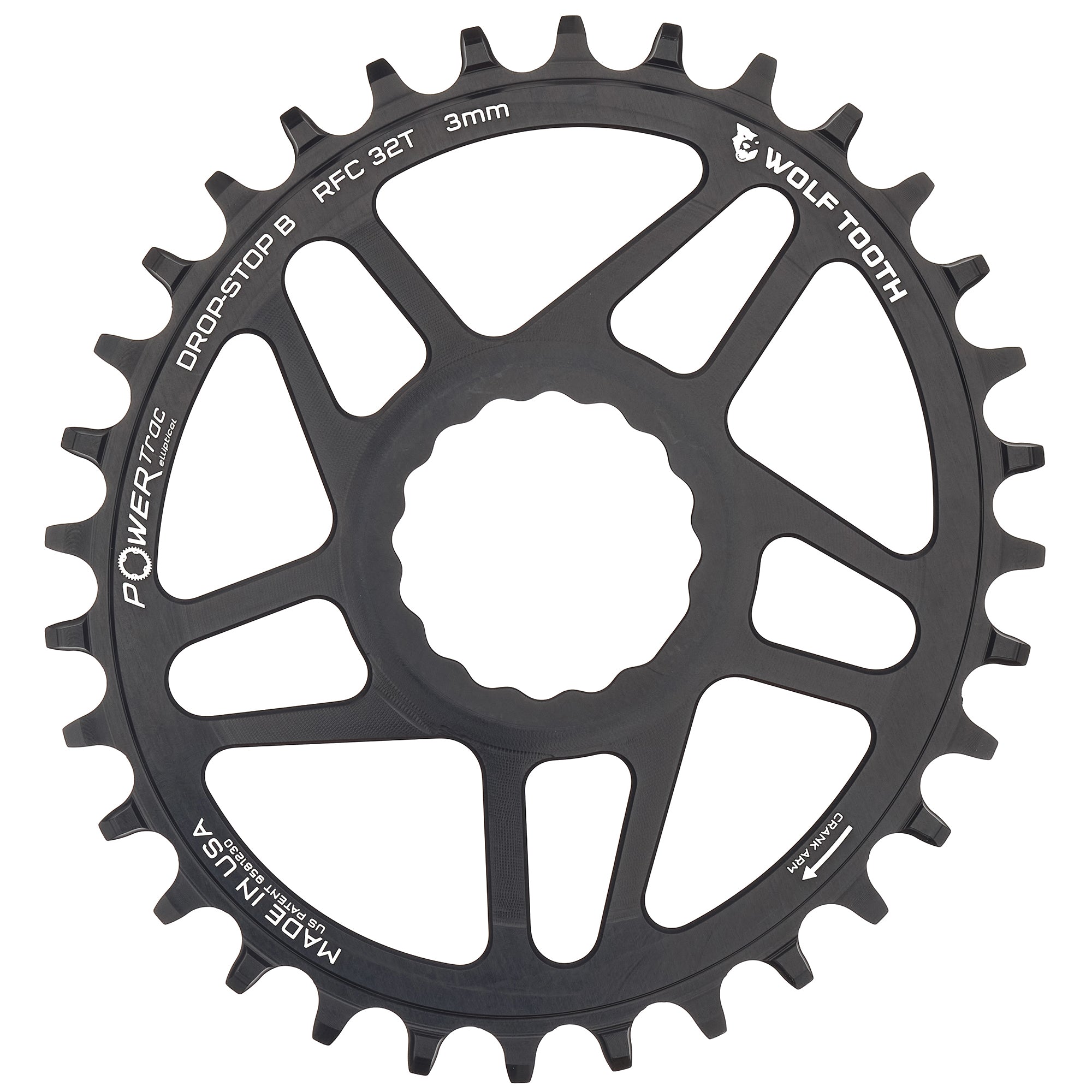 Drop-Stop B / 32T / 3MM Offset Oval Direct Mount Chainrings for Race Face Cinch