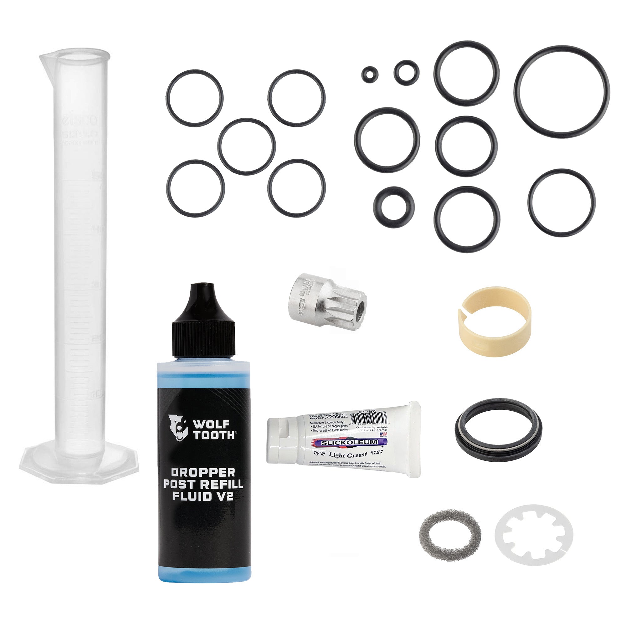 Single Full Service Kit rev2 30.9 / 31.6 Resolve Dropper Post Service Kits