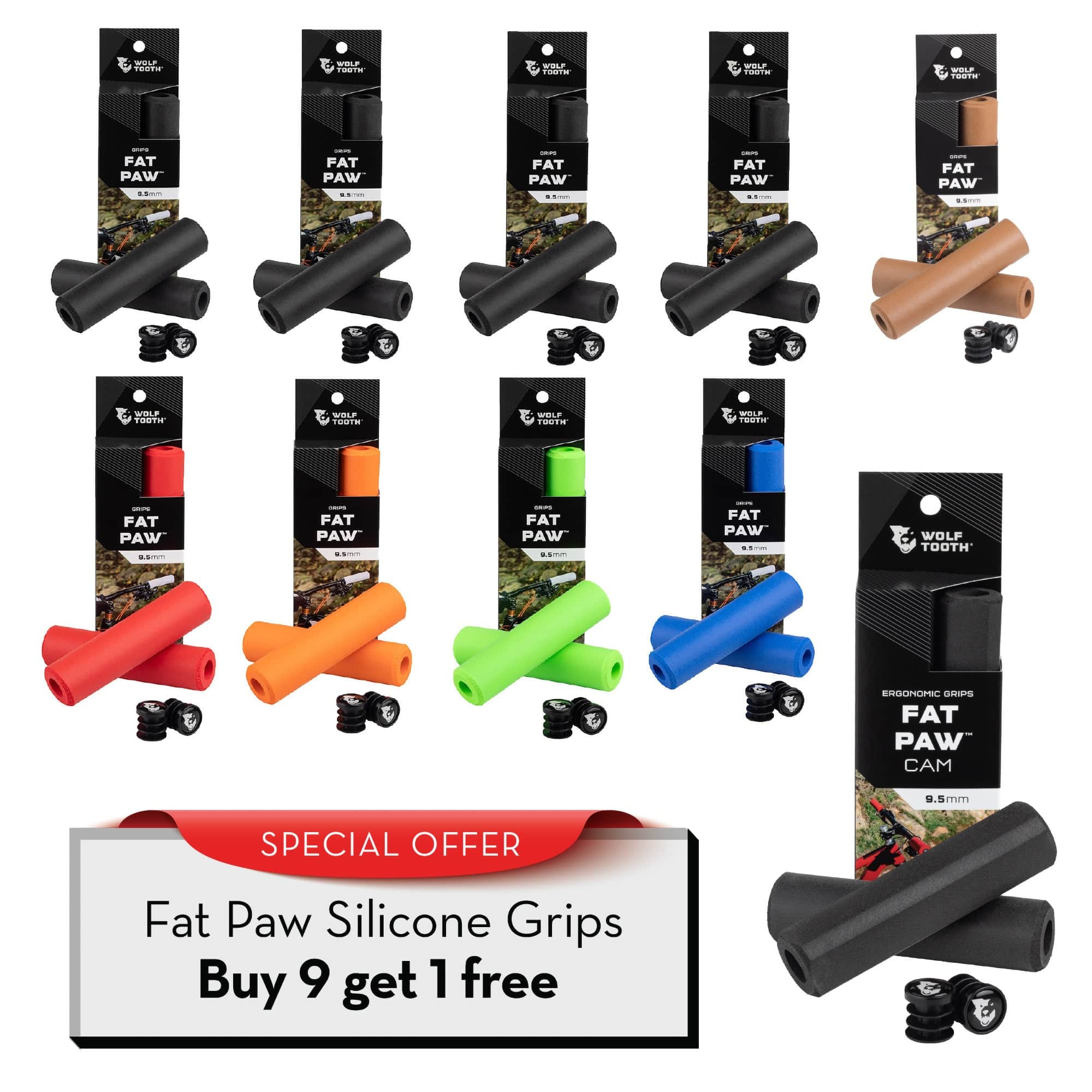 Fat Paw Grip Top Seller Bundle - Buy 9 sets and get 1 set for Free