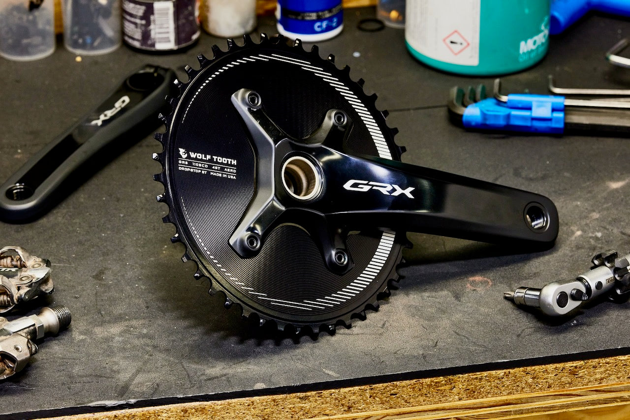 Wolf Tooth Aero Chainring For Shimano GRX 12-speed Cranksets