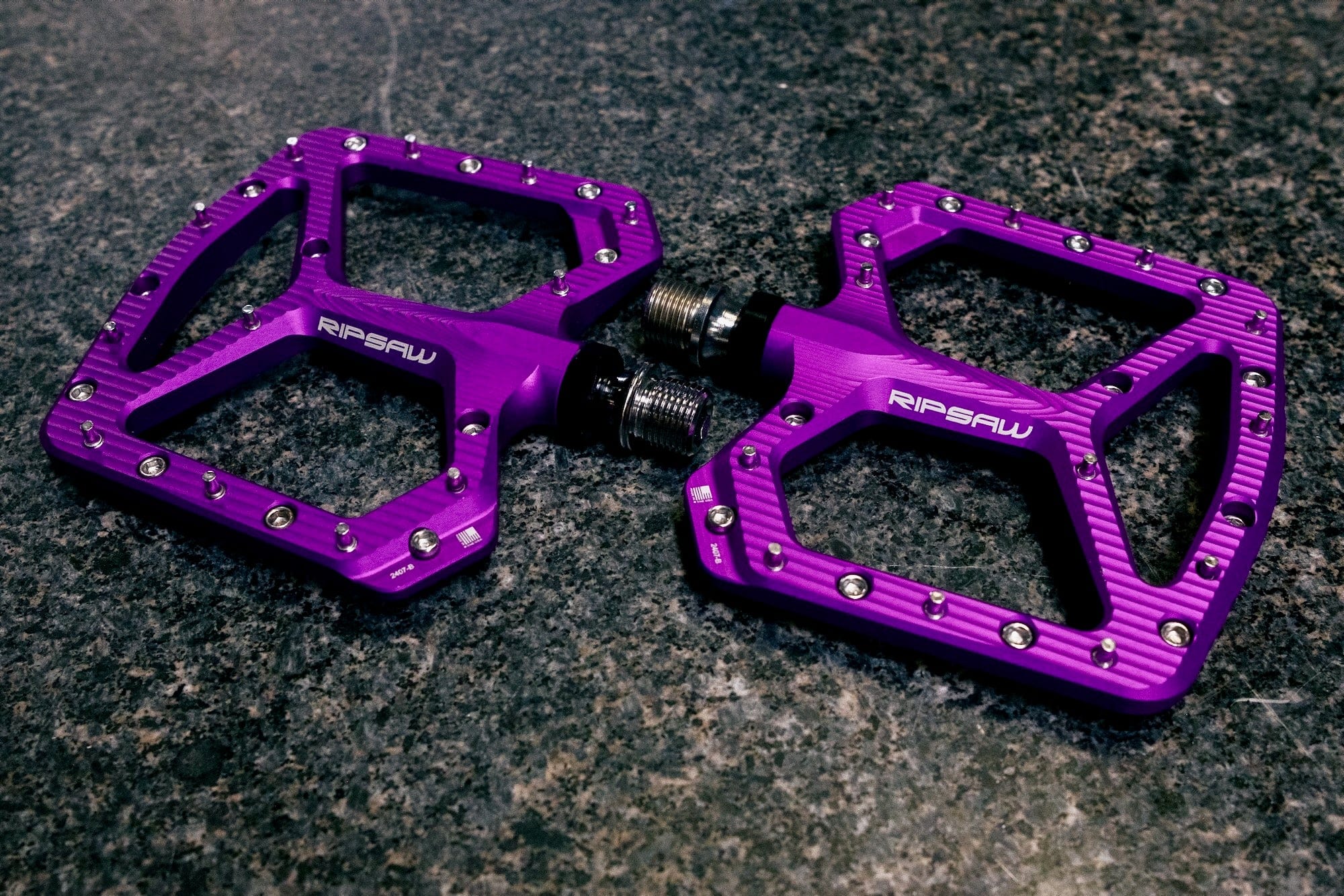 Matte Purple Ripsaw Aluminum Pedals - Matte Purple