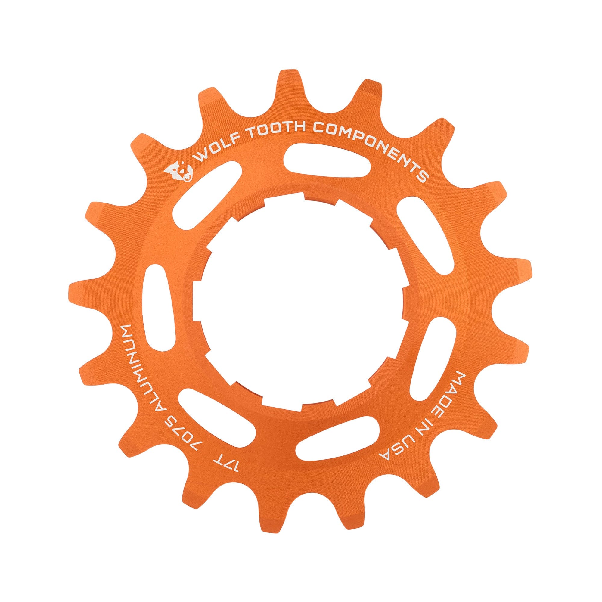 Orange / 17T Aluminum Single Speed Cog