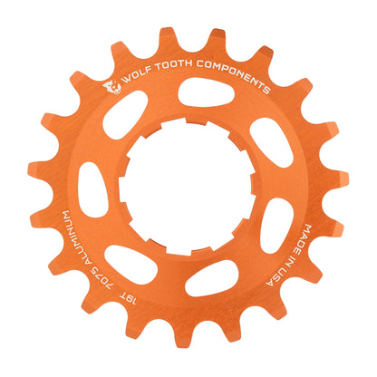 Orange / 19T Aluminum Single Speed Cog