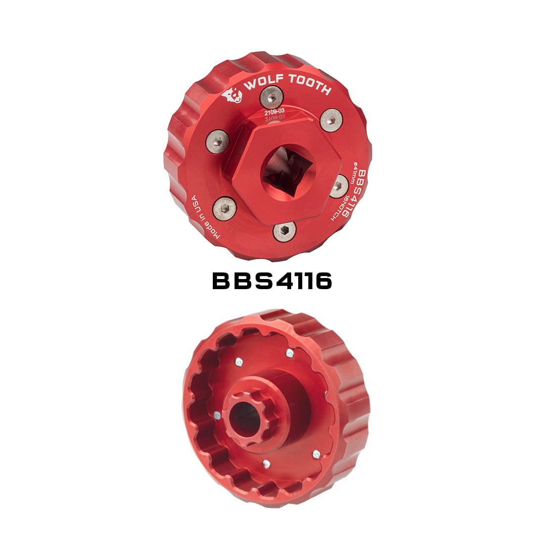 Red / BBS4116 – 16 notch 41mm Bottom Bracket Tools