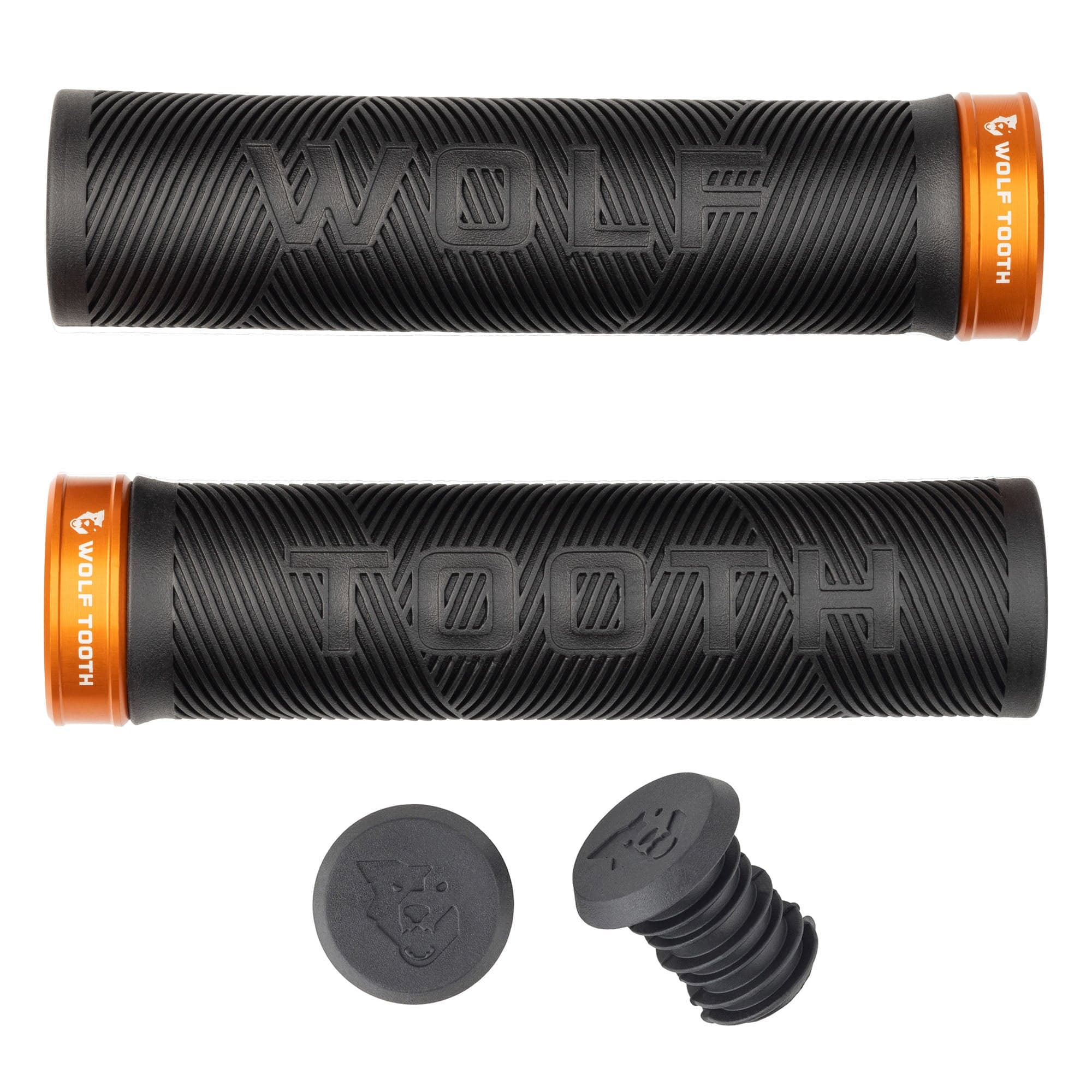 Black / Orange Echo Lock-On Grips