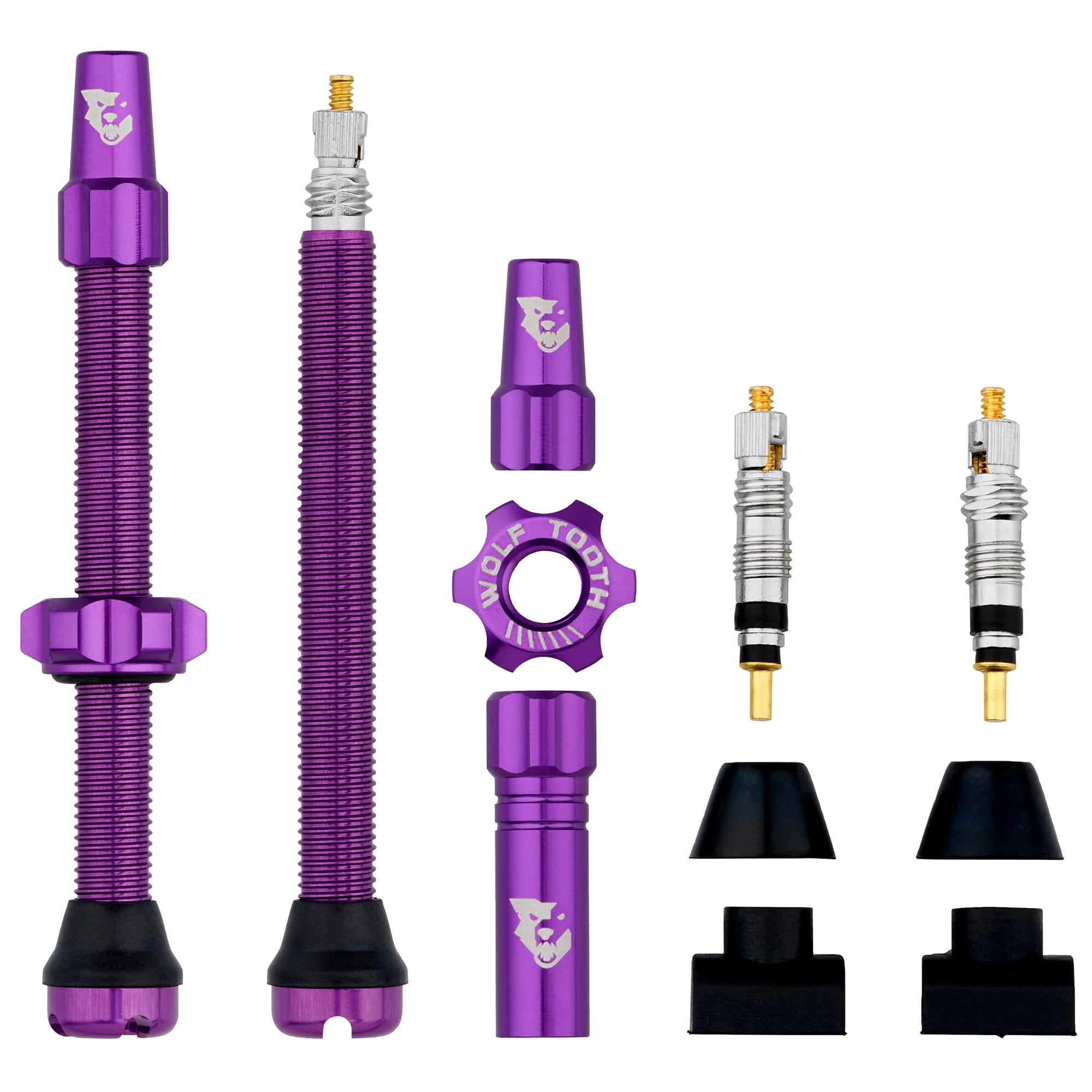 60mm / Ultraviolet Purple Tubeless Valve Stem Kit