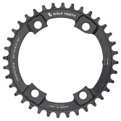 Drop-Stop B / 36T 110 BCD Asymmetric 4-Bolt Chainrings for Shimano Cranks