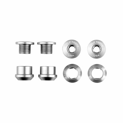 Set of 4 Chainring Bolts+Nuts for 1X