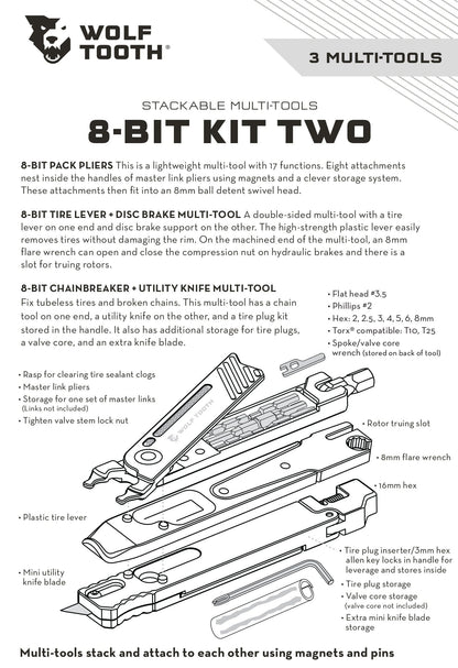 Black Bolt for 8-Bit Pack Pliers 8-Bit Kit Two