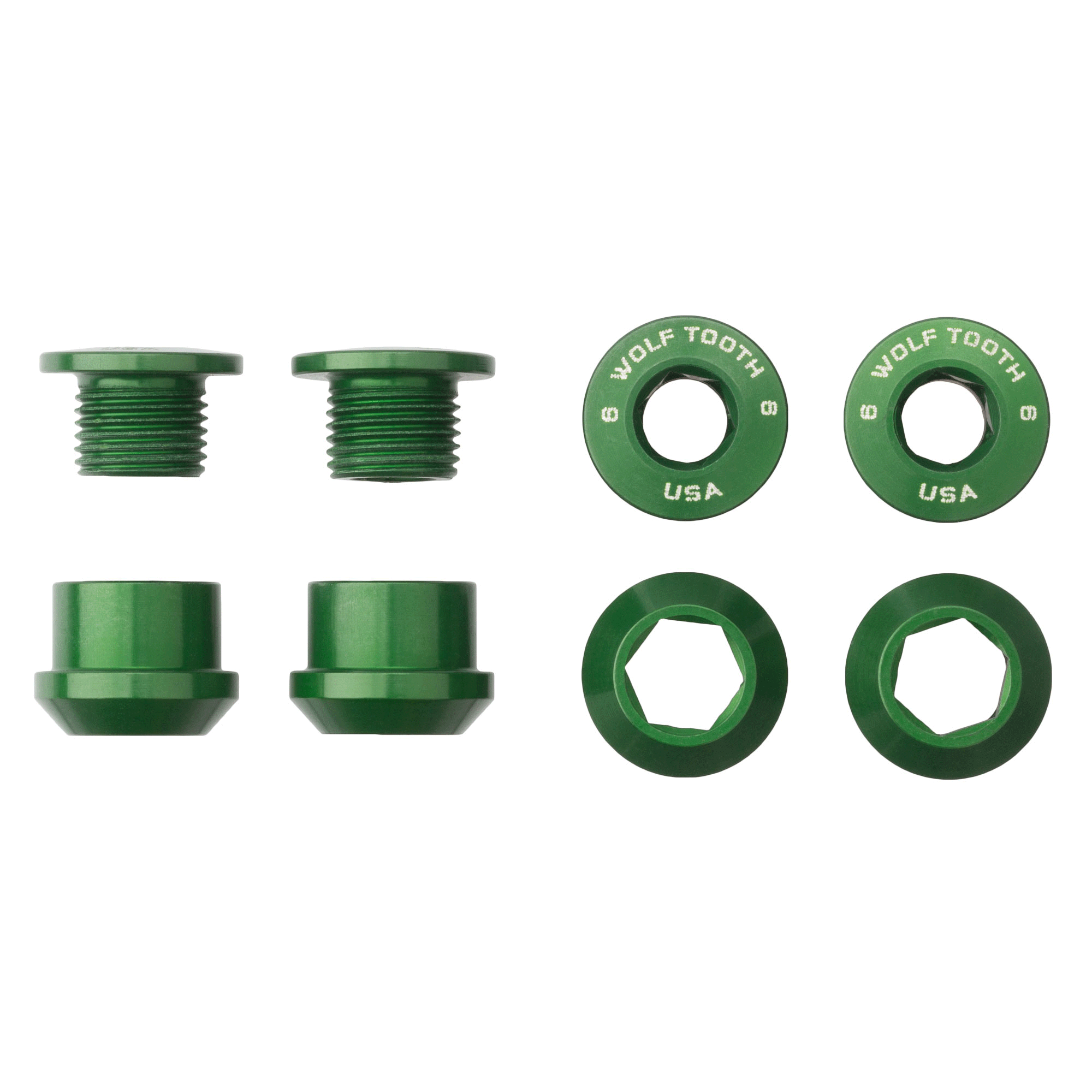 Set of 4 Chainring Bolts+Nuts for 1X