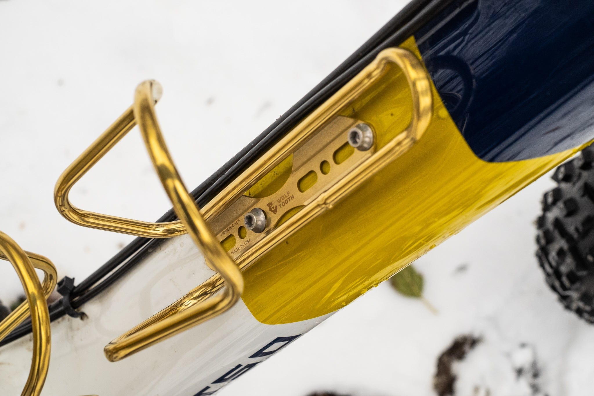 Wolf Tooth Morse Cage Ti Gold