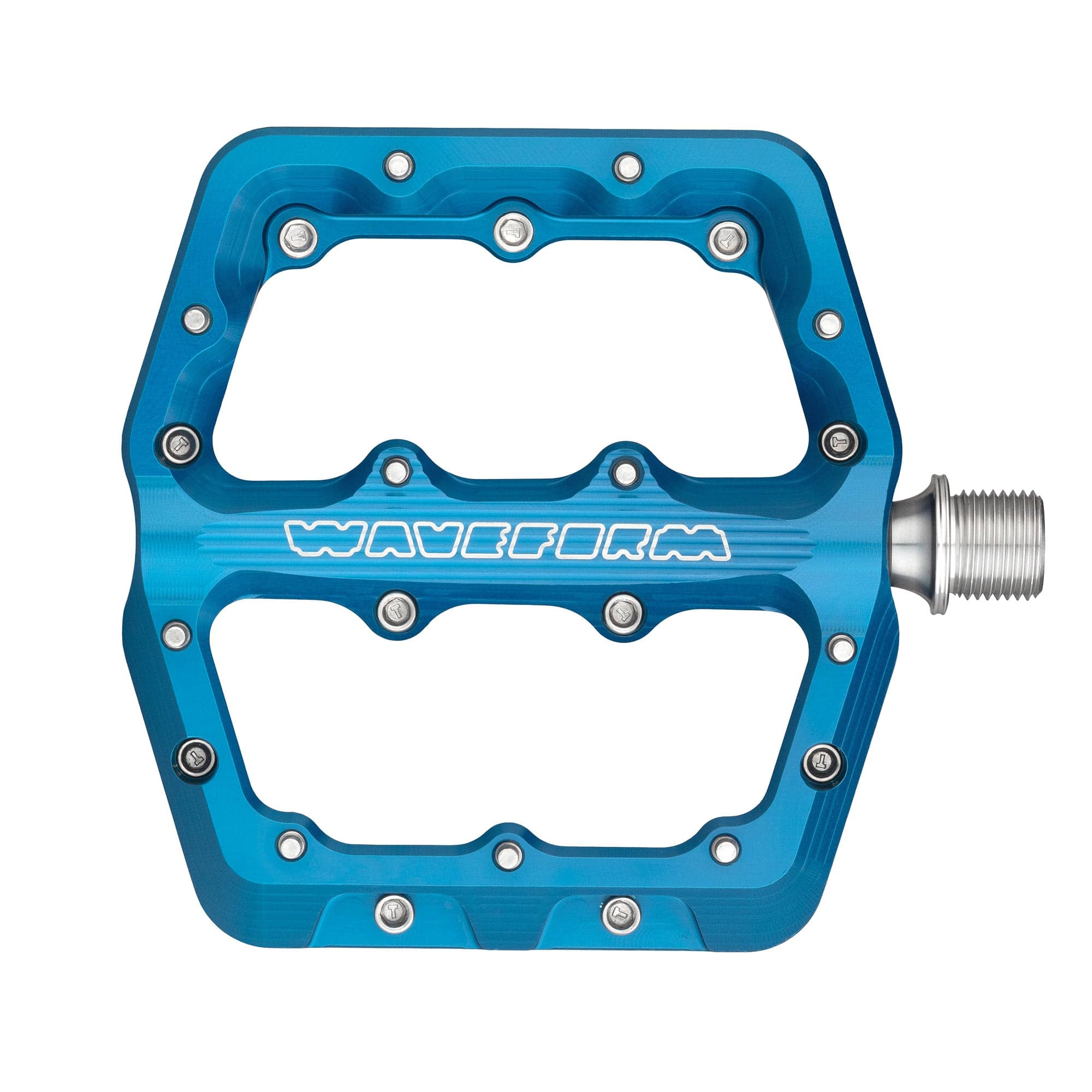 Small / Blue / Standard 4.5mm Waveform Aluminum Pedals