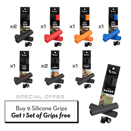 Silicone Grip Top Seller Bundle - Buy 9 sets and get 1 set for Free