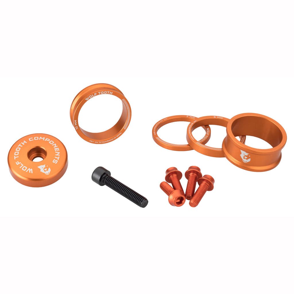 Wolf Tooth BlingKit Headset Spacer Kit, Orange