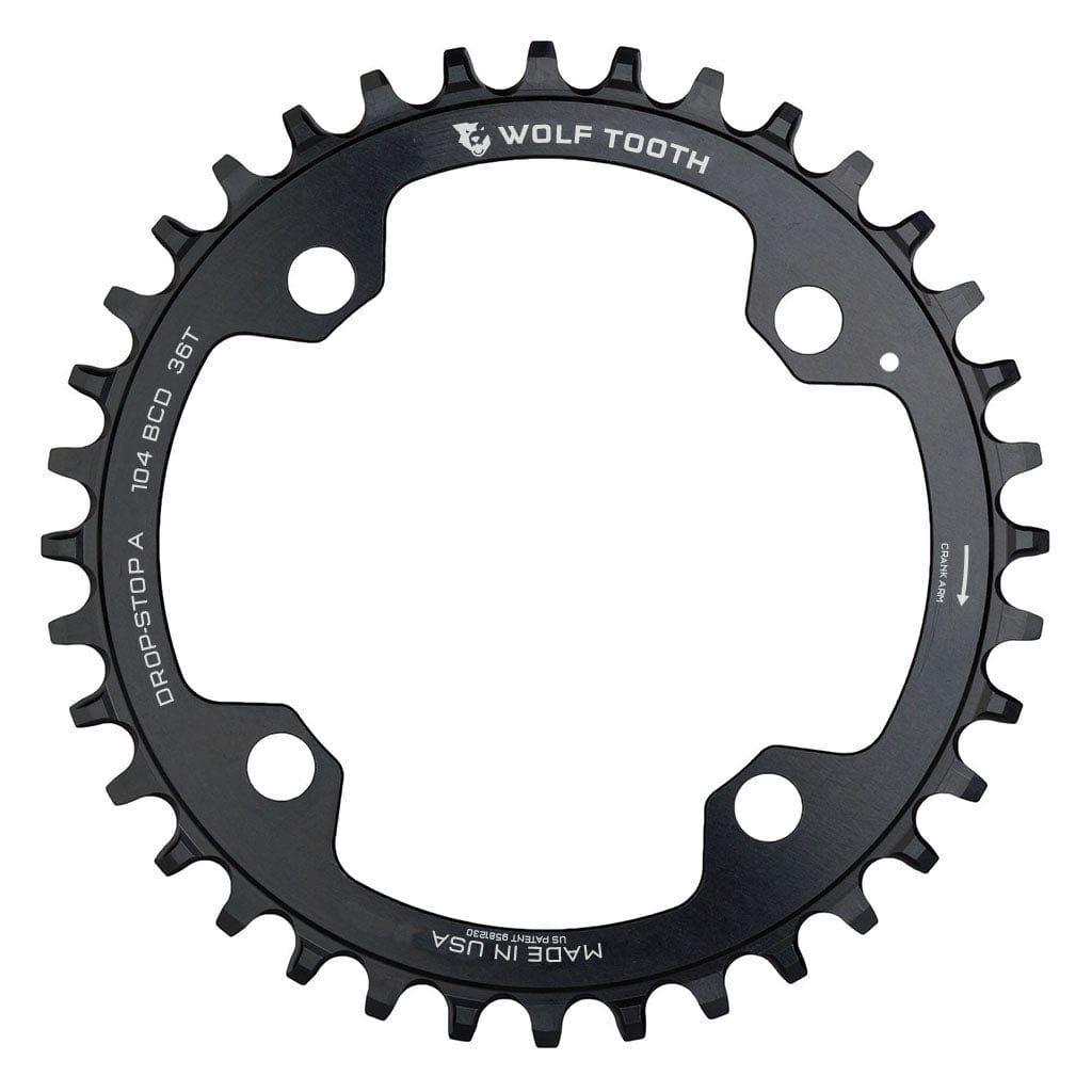 Black / 32T / Drop-Stop A 104 BCD Chainrings - Drop-Stop A