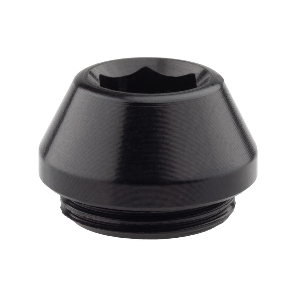 Aluminum / Black Axle Cap