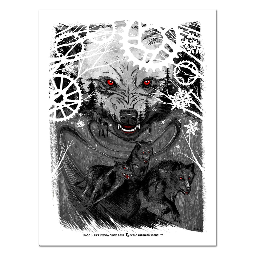 Wolf Gray Multi Camo Pattern, Fine Art Print